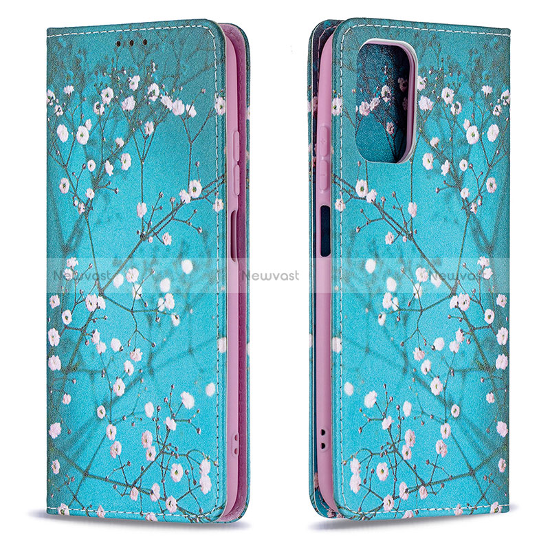 Leather Case Stands Fashionable Pattern Flip Cover Holder B05F for Xiaomi Poco M5S