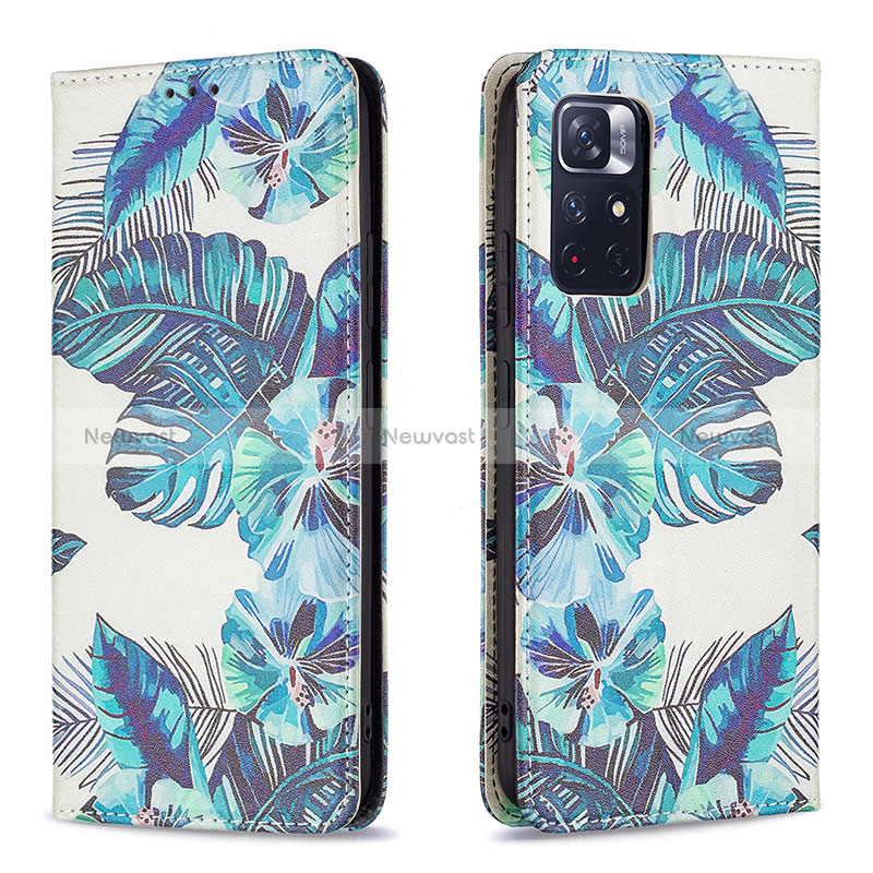 Leather Case Stands Fashionable Pattern Flip Cover Holder B05F for Xiaomi Redmi Note 11S 5G