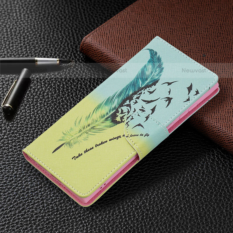 Leather Case Stands Fashionable Pattern Flip Cover Holder B09F for Samsung Galaxy S23 Ultra 5G