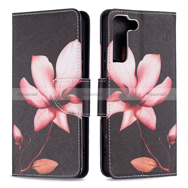 Leather Case Stands Fashionable Pattern Flip Cover Holder B09F for Samsung Galaxy S24 5G