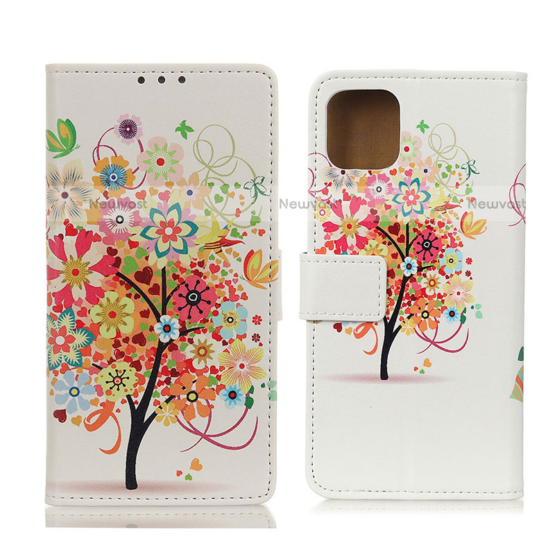 Leather Case Stands Fashionable Pattern Flip Cover Holder D02Y for Motorola Moto Edge S 5G