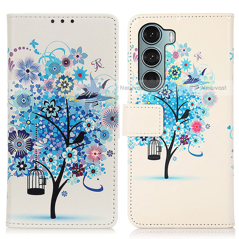 Leather Case Stands Fashionable Pattern Flip Cover Holder D02Y for Motorola Moto Edge S30 5G