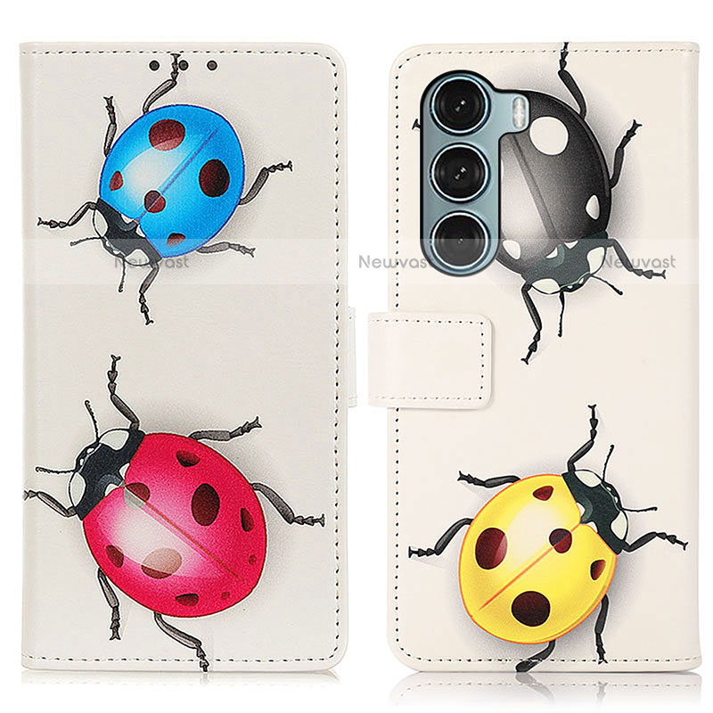 Leather Case Stands Fashionable Pattern Flip Cover Holder D02Y for Motorola Moto Edge S30 5G