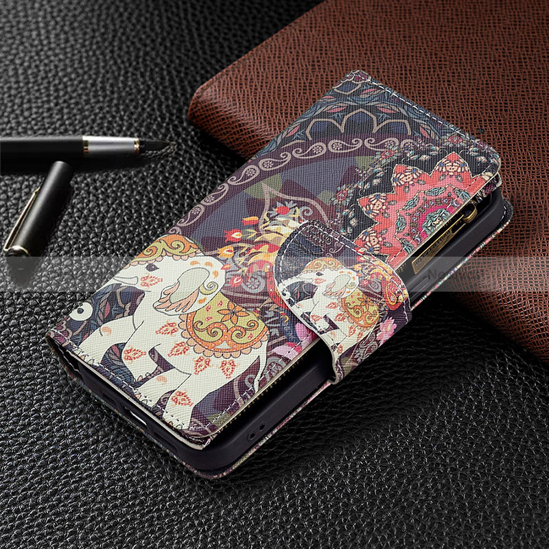 Leather Case Stands Fashionable Pattern Flip Cover Holder for Apple iPhone 14 Pro Max Mixed