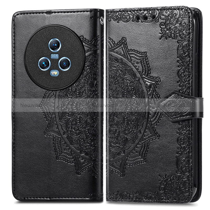 Leather Case Stands Fashionable Pattern Flip Cover Holder for Huawei Honor Magic5 5G
