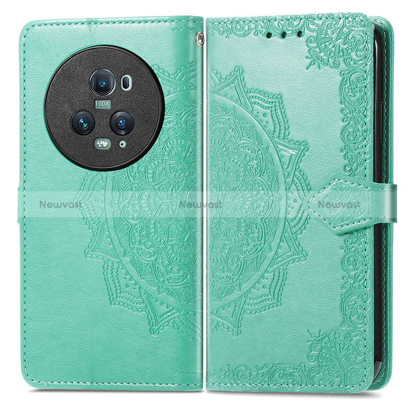 Leather Case Stands Fashionable Pattern Flip Cover Holder for Huawei Honor Magic5 Pro 5G