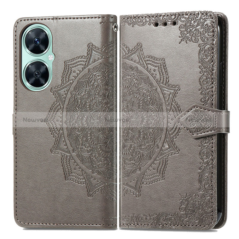 Leather Case Stands Fashionable Pattern Flip Cover Holder for Huawei Nova 11i