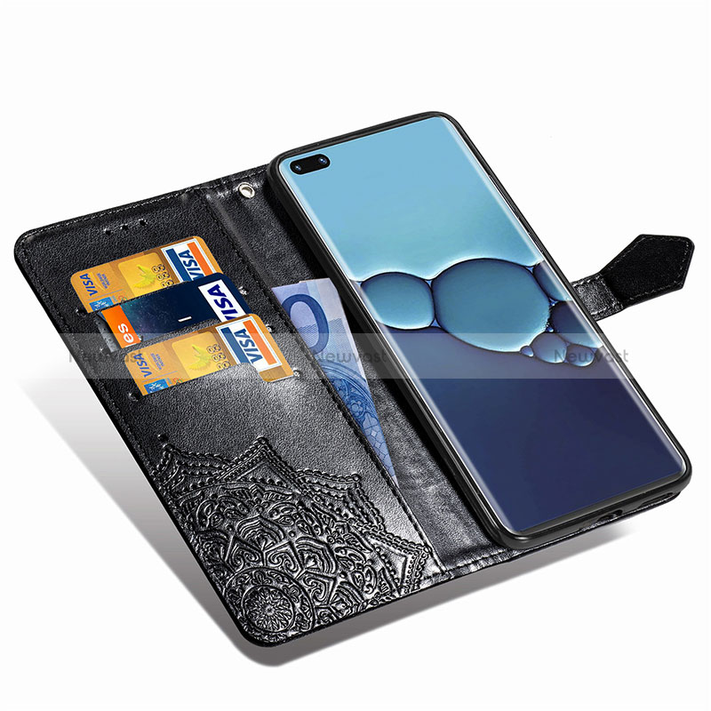 Leather Case Stands Fashionable Pattern Flip Cover Holder for Huawei P40 Pro