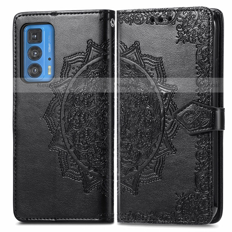 Leather Case Stands Fashionable Pattern Flip Cover Holder for Motorola Moto Edge 20 Pro 5G