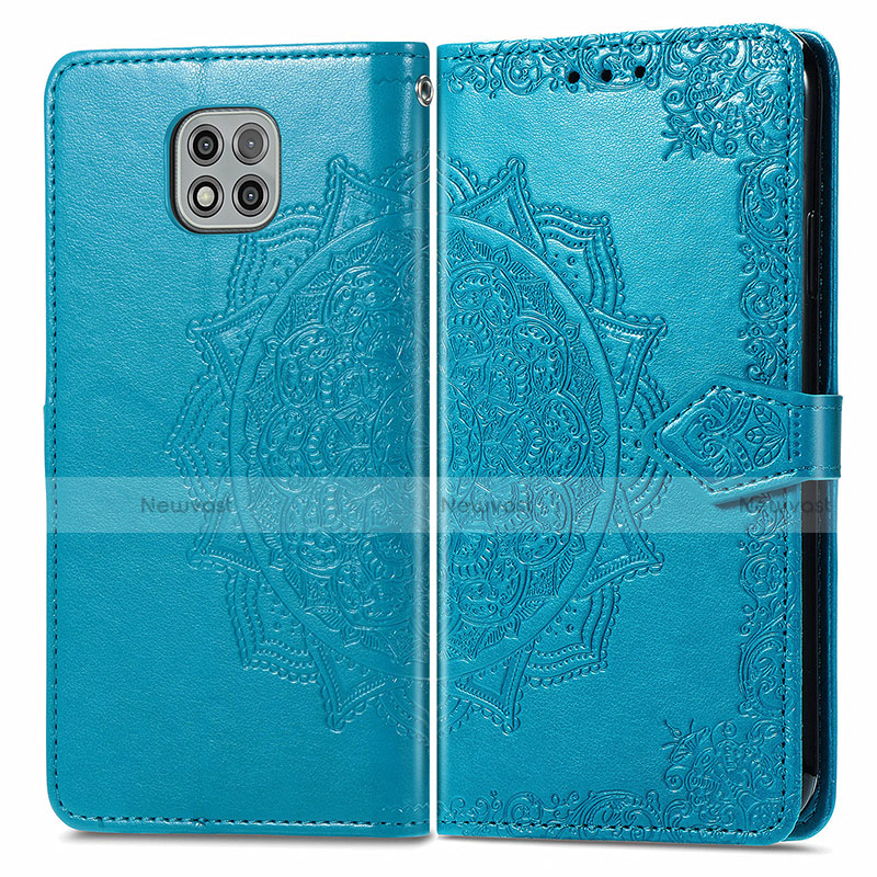 Leather Case Stands Fashionable Pattern Flip Cover Holder for Motorola Moto G Power (2021)