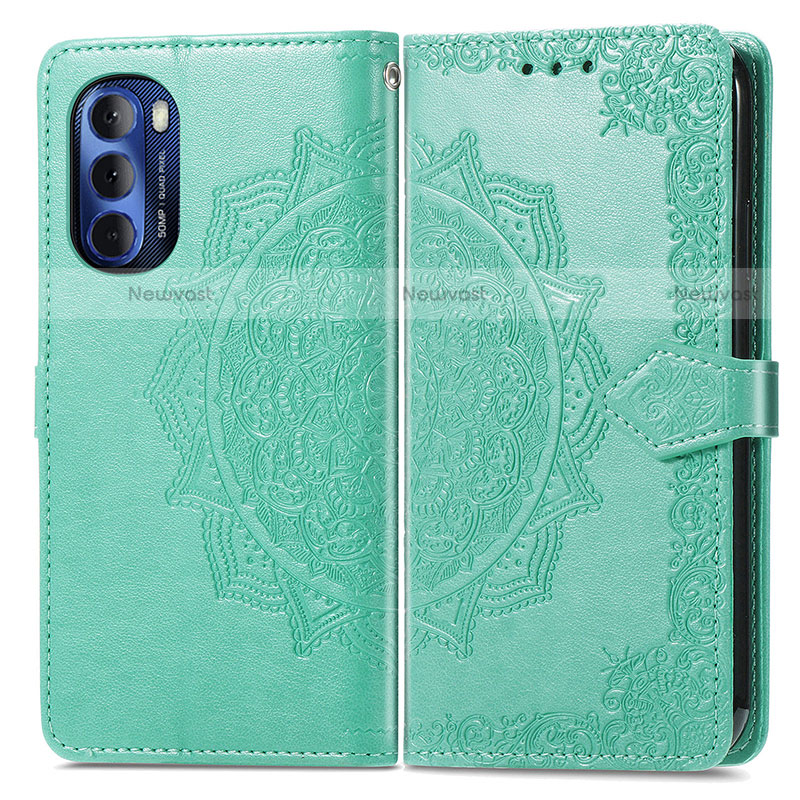 Leather Case Stands Fashionable Pattern Flip Cover Holder for Motorola Moto G Stylus (2022) 4G