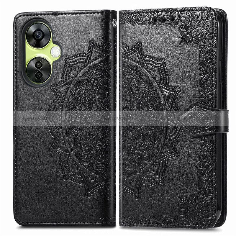 Leather Case Stands Fashionable Pattern Flip Cover Holder for OnePlus Nord N30 5G