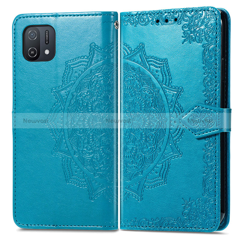 Leather Case Stands Fashionable Pattern Flip Cover Holder for Oppo A16e