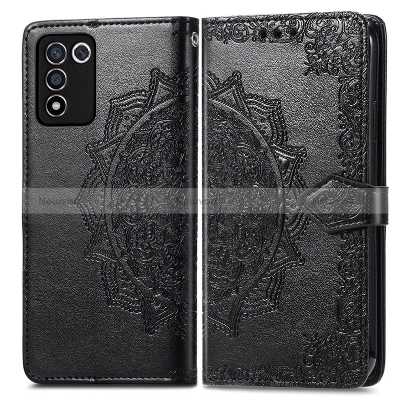 Leather Case Stands Fashionable Pattern Flip Cover Holder for Oppo K9S 5G