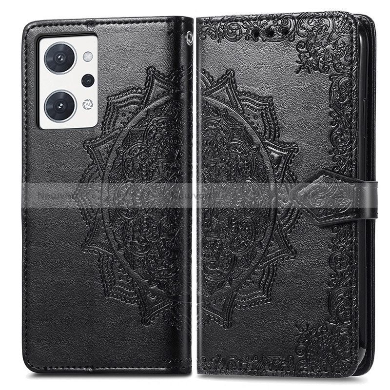 Leather Case Stands Fashionable Pattern Flip Cover Holder for Oppo Reno7 A