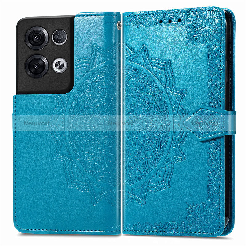 Leather Case Stands Fashionable Pattern Flip Cover Holder for Oppo Reno8 Pro+ Plus 5G