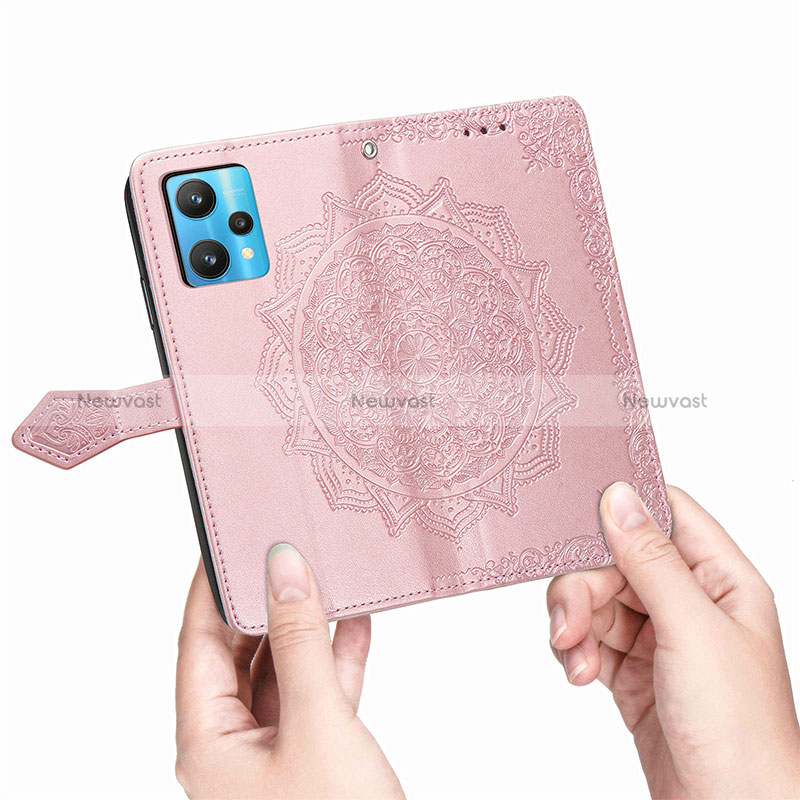 Leather Case Stands Fashionable Pattern Flip Cover Holder for Realme 9 Pro+ Plus 5G