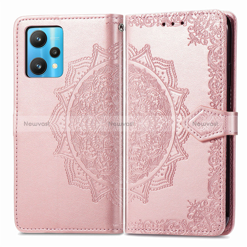 Leather Case Stands Fashionable Pattern Flip Cover Holder for Realme 9 Pro+ Plus 5G