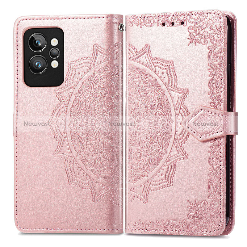 Leather Case Stands Fashionable Pattern Flip Cover Holder for Realme GT2 Pro 5G