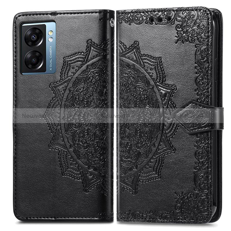 Leather Case Stands Fashionable Pattern Flip Cover Holder for Realme V23 5G