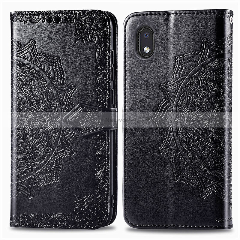 Leather Case Stands Fashionable Pattern Flip Cover Holder for Samsung Galaxy A01 Core