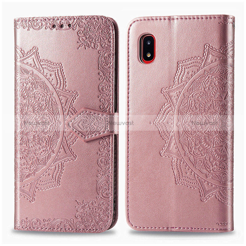 Leather Case Stands Fashionable Pattern Flip Cover Holder for Samsung Galaxy A20 SC-02M SCV46