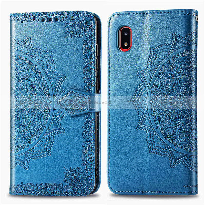 Leather Case Stands Fashionable Pattern Flip Cover Holder for Samsung Galaxy A20 SC-02M SCV46