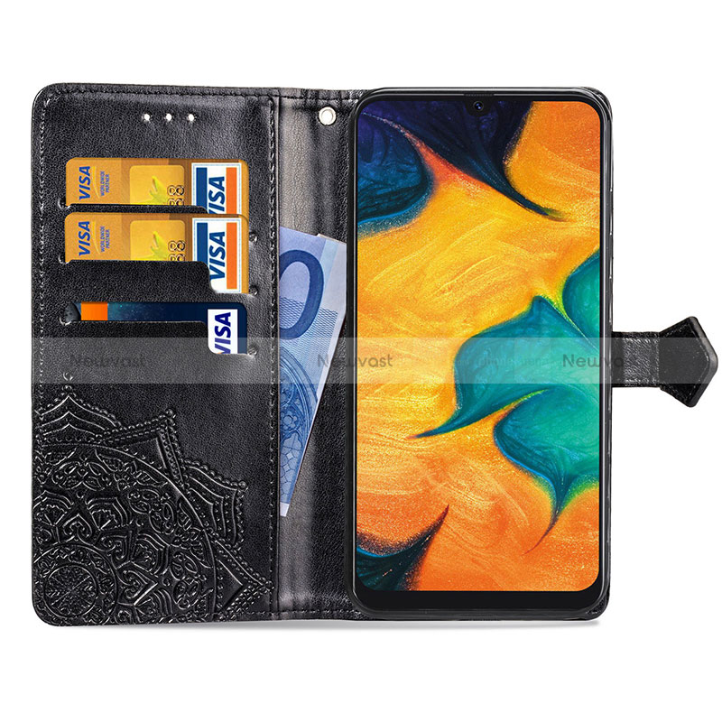 Leather Case Stands Fashionable Pattern Flip Cover Holder for Samsung Galaxy A30