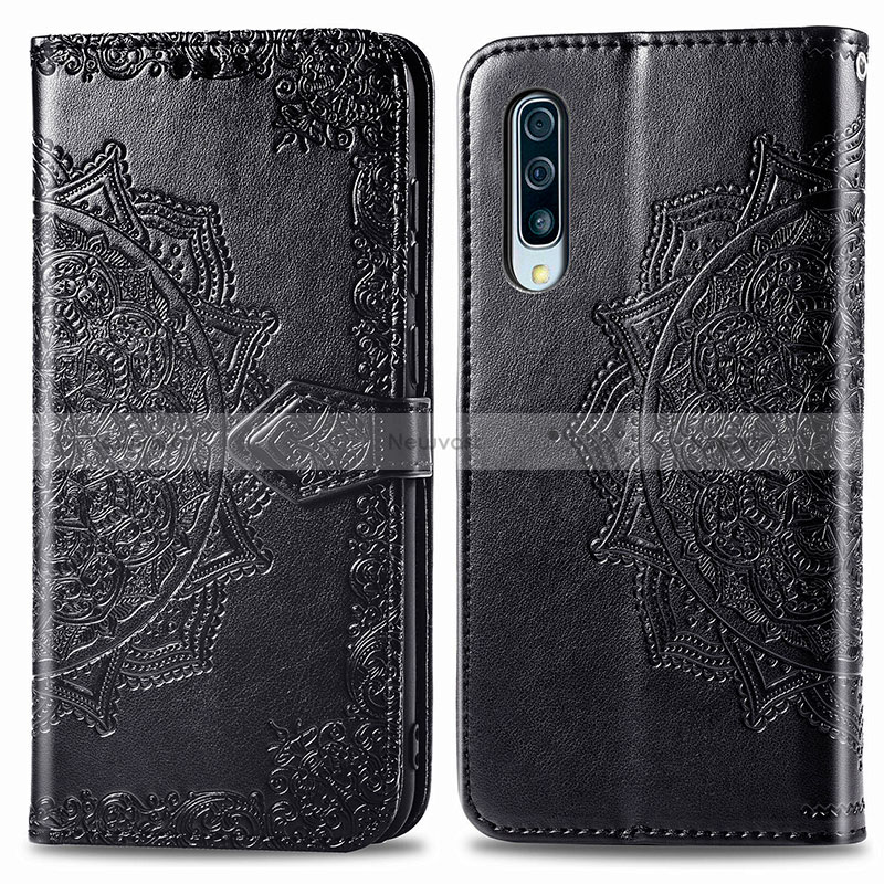 Leather Case Stands Fashionable Pattern Flip Cover Holder for Samsung Galaxy A50