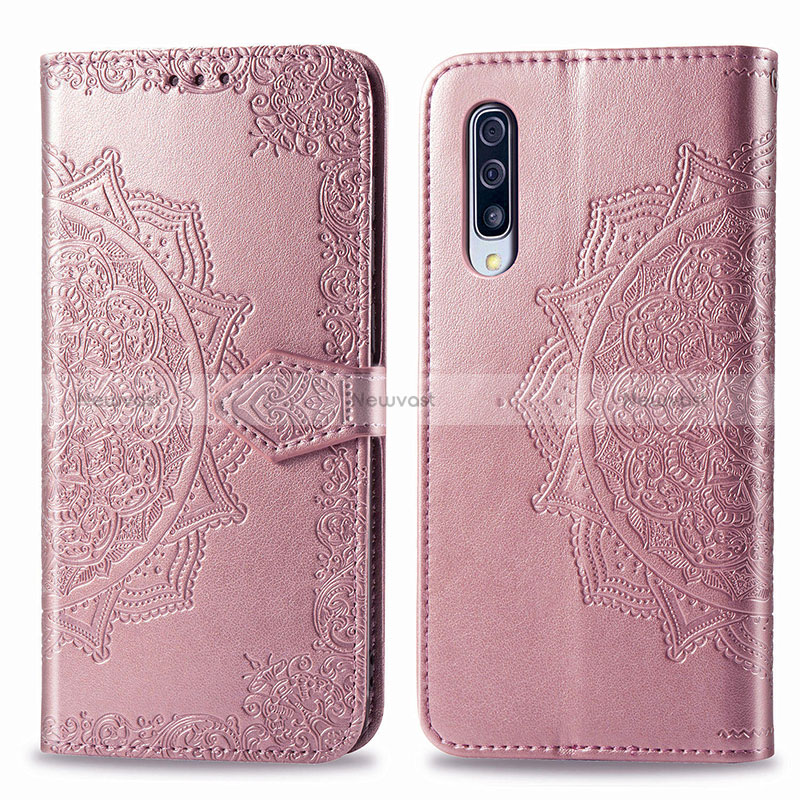 Leather Case Stands Fashionable Pattern Flip Cover Holder for Samsung Galaxy A50S