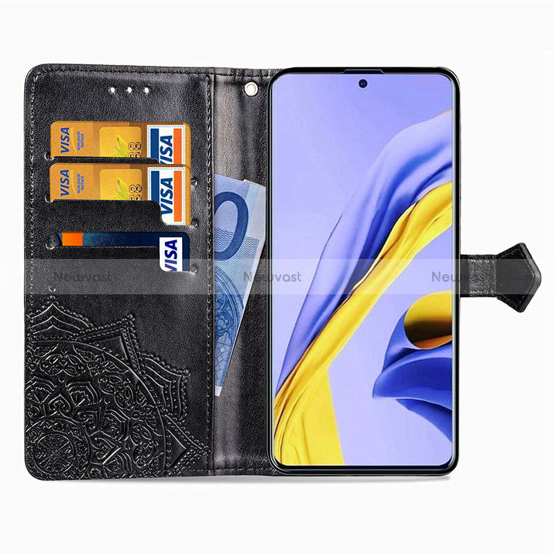Leather Case Stands Fashionable Pattern Flip Cover Holder for Samsung Galaxy A51 5G