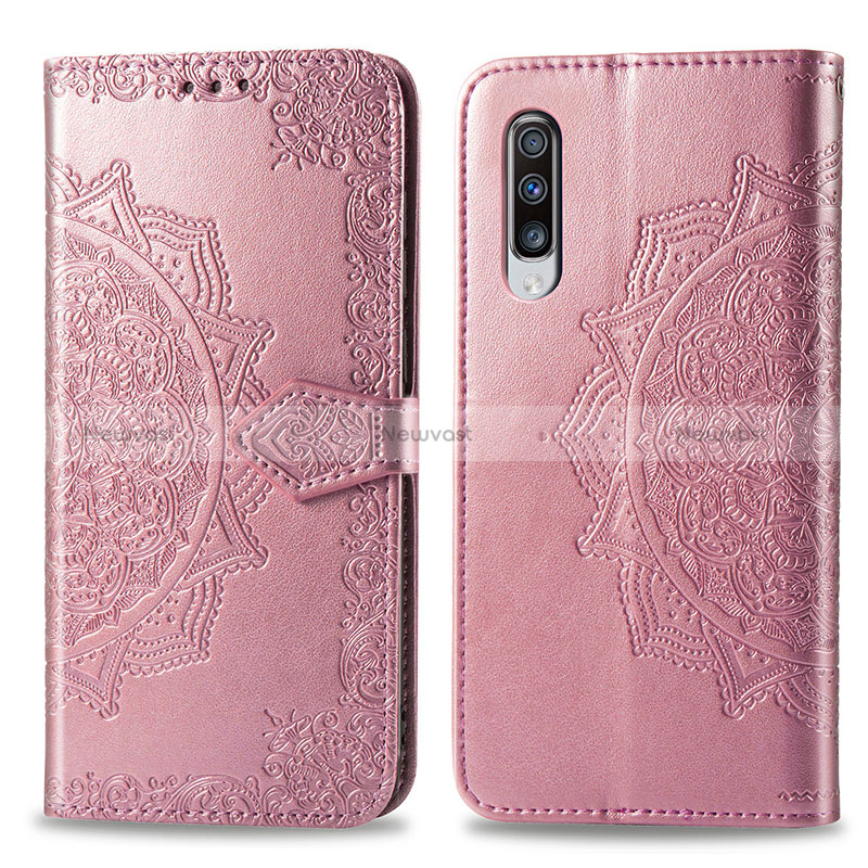 Leather Case Stands Fashionable Pattern Flip Cover Holder for Samsung Galaxy A70