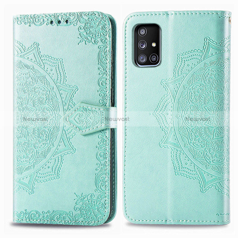 Leather Case Stands Fashionable Pattern Flip Cover Holder for Samsung Galaxy A71 5G