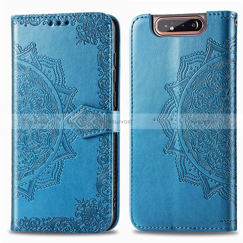 Leather Case Stands Fashionable Pattern Flip Cover Holder for Samsung Galaxy A80