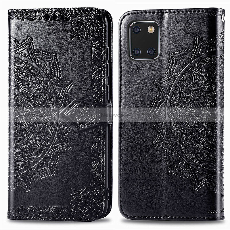 Leather Case Stands Fashionable Pattern Flip Cover Holder for Samsung Galaxy A81