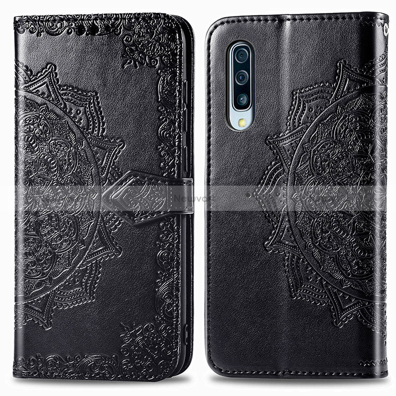 Leather Case Stands Fashionable Pattern Flip Cover Holder for Samsung Galaxy A90 5G