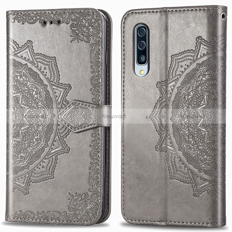 Leather Case Stands Fashionable Pattern Flip Cover Holder for Samsung Galaxy A90 5G