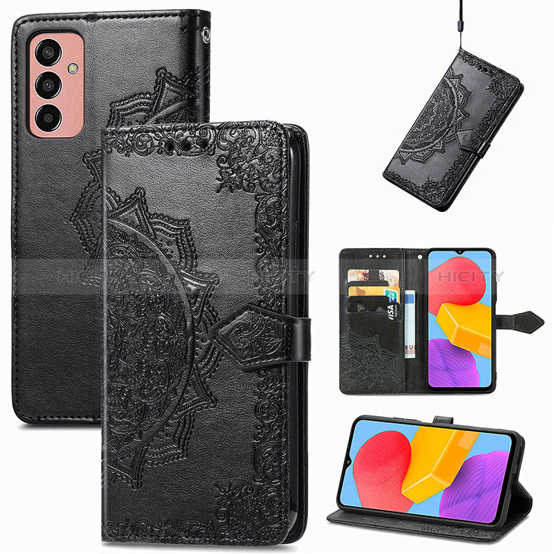 Leather Case Stands Fashionable Pattern Flip Cover Holder for Samsung Galaxy F13 4G