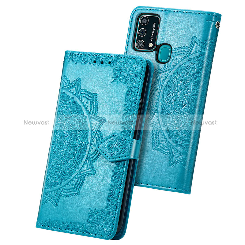 Leather Case Stands Fashionable Pattern Flip Cover Holder for Samsung Galaxy F41