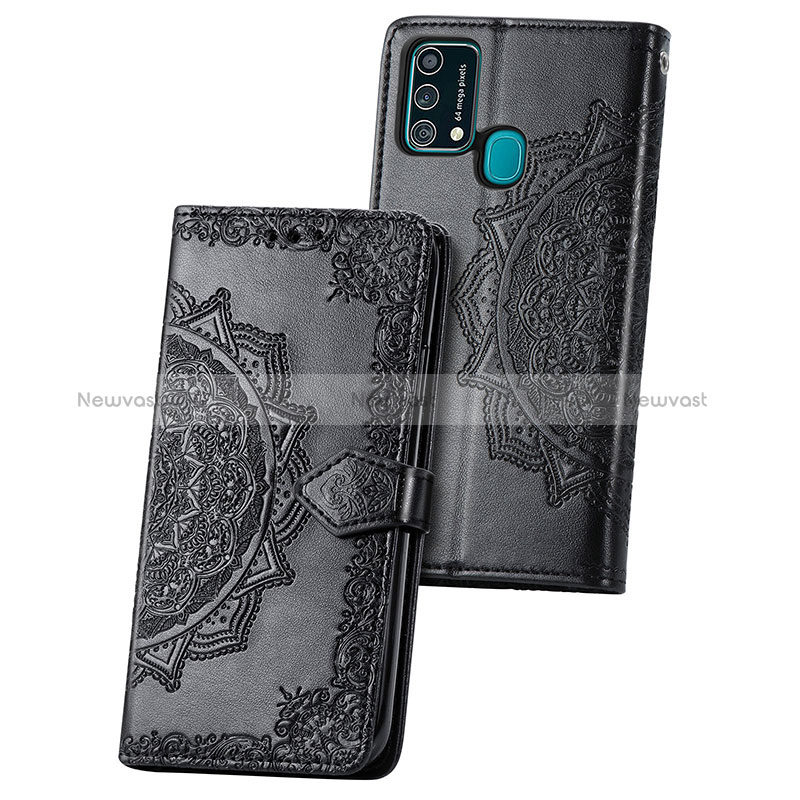 Leather Case Stands Fashionable Pattern Flip Cover Holder for Samsung Galaxy F41