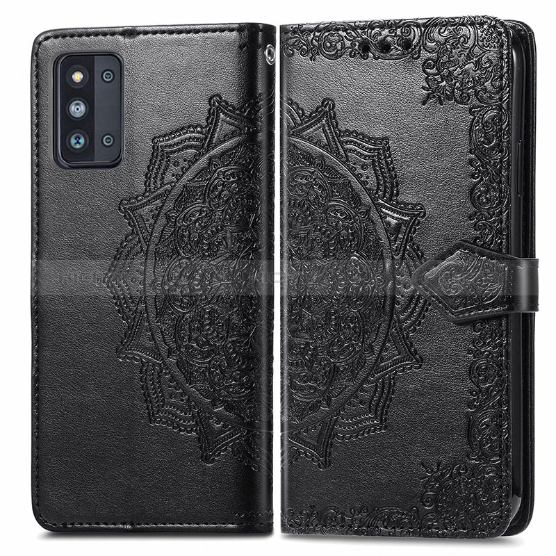 Leather Case Stands Fashionable Pattern Flip Cover Holder for Samsung Galaxy F52 5G