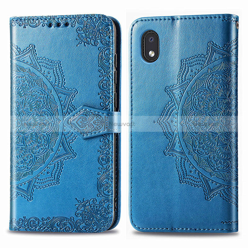 Leather Case Stands Fashionable Pattern Flip Cover Holder for Samsung Galaxy M01 Core