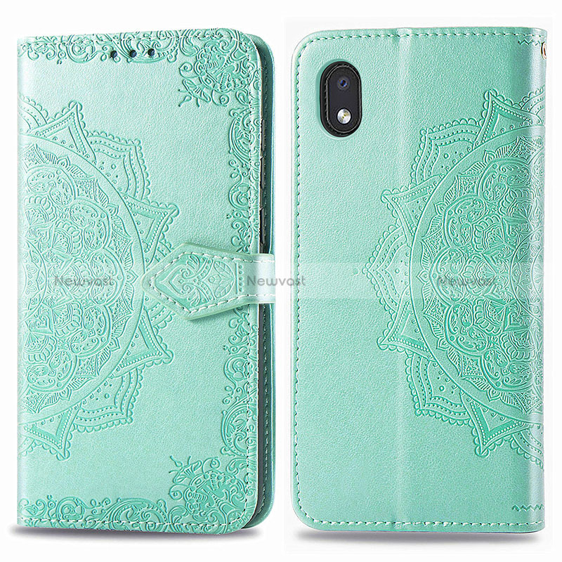 Leather Case Stands Fashionable Pattern Flip Cover Holder for Samsung Galaxy M01 Core