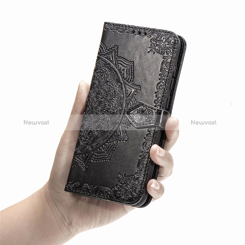 Leather Case Stands Fashionable Pattern Flip Cover Holder for Samsung Galaxy M01 Core