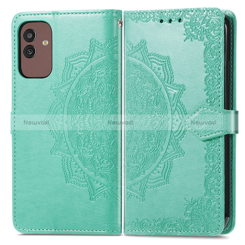 Leather Case Stands Fashionable Pattern Flip Cover Holder for Samsung Galaxy M13 5G