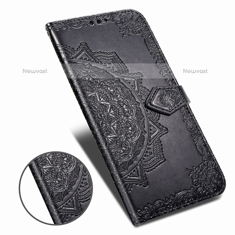 Leather Case Stands Fashionable Pattern Flip Cover Holder for Samsung Galaxy M21