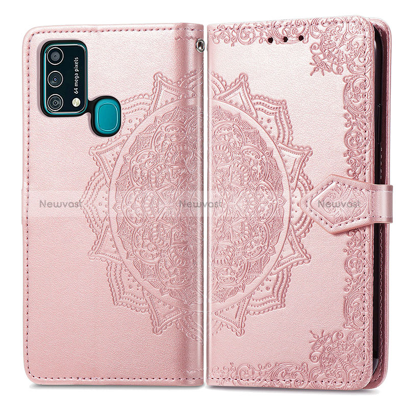 Leather Case Stands Fashionable Pattern Flip Cover Holder for Samsung Galaxy M21s