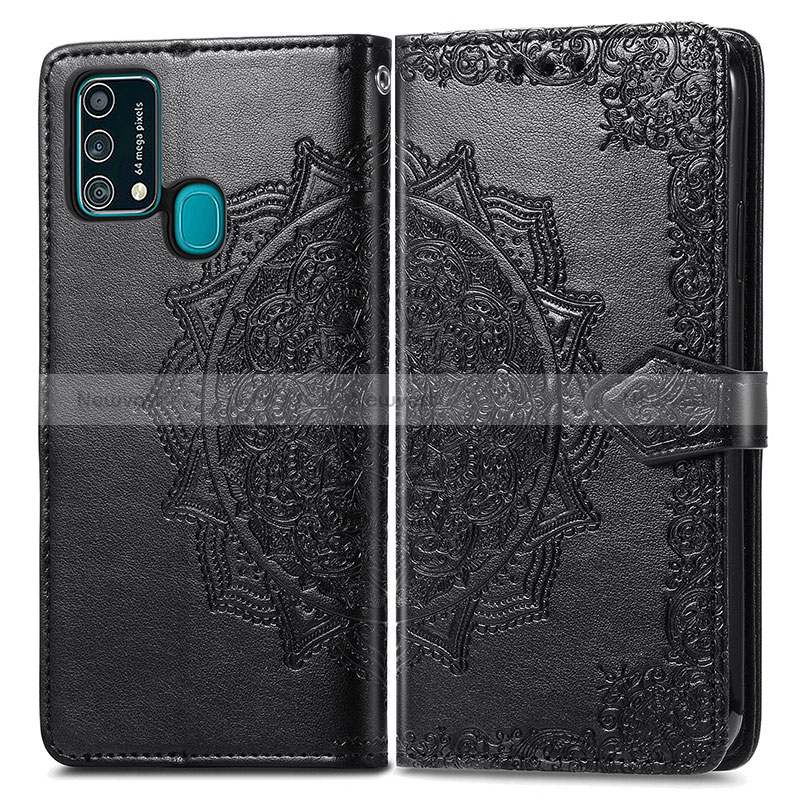 Leather Case Stands Fashionable Pattern Flip Cover Holder for Samsung Galaxy M21s