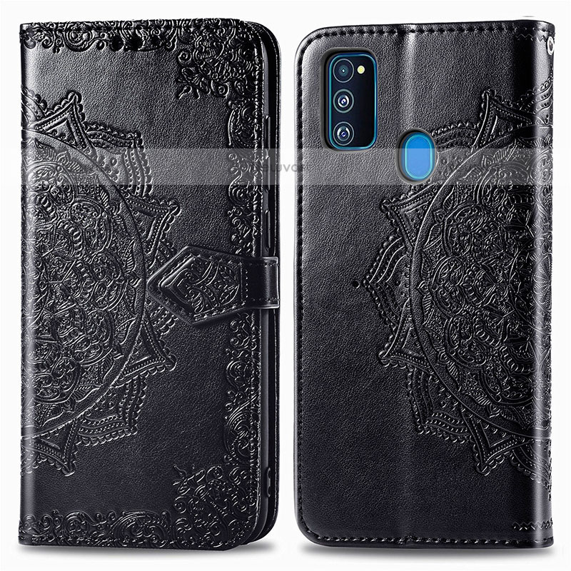 Leather Case Stands Fashionable Pattern Flip Cover Holder for Samsung Galaxy M30s
