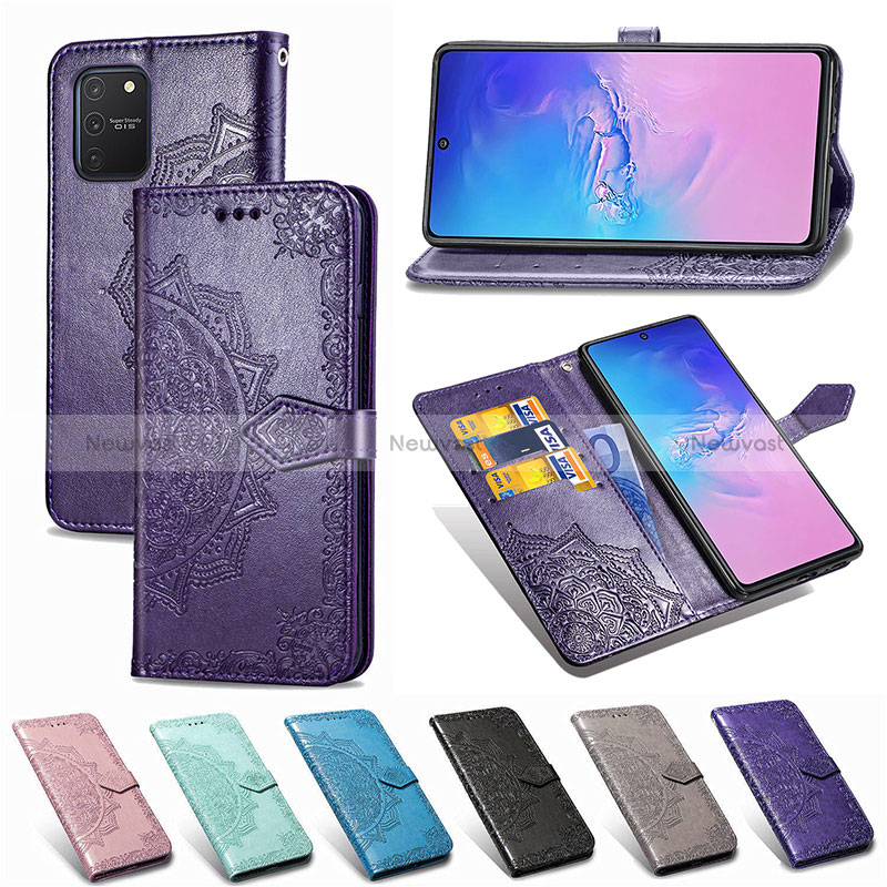 Leather Case Stands Fashionable Pattern Flip Cover Holder for Samsung Galaxy M80S